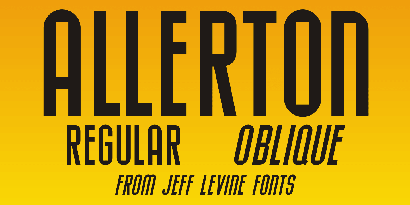 Allerton JNL Font