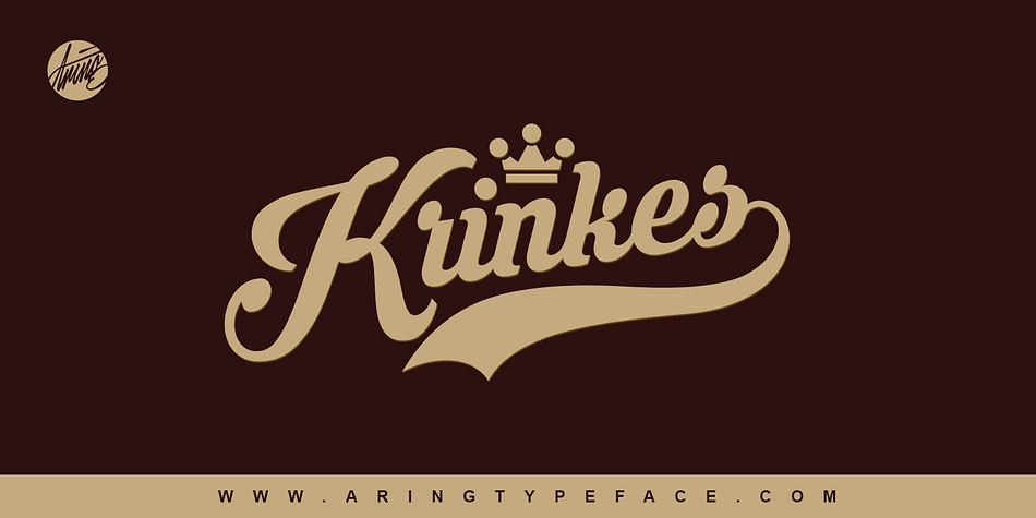 Krinkes includes a regular version and a decor version with large, decorative capital letters.