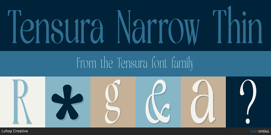 Tensura Narrow Thin Font