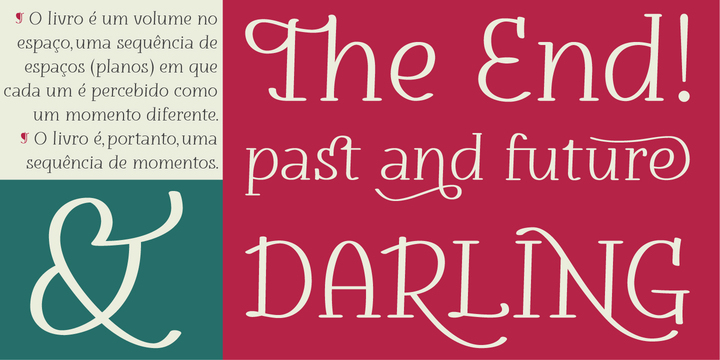 Highlighting the darling font family.