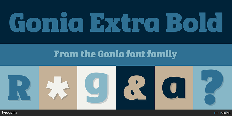 Gonia Extra Bold Font