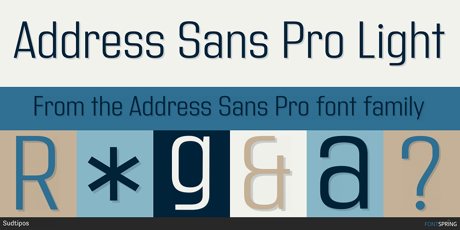 Address Sans Pro Light Font