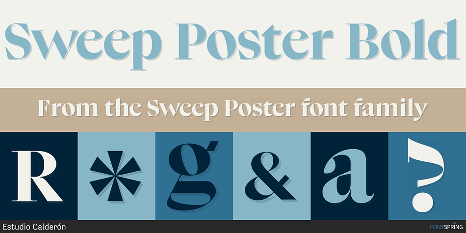 Sweep Poster Bold Font