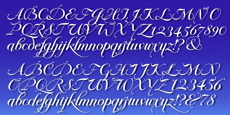 Number 7 has underlining swash-capitals and lowercase end-letters.