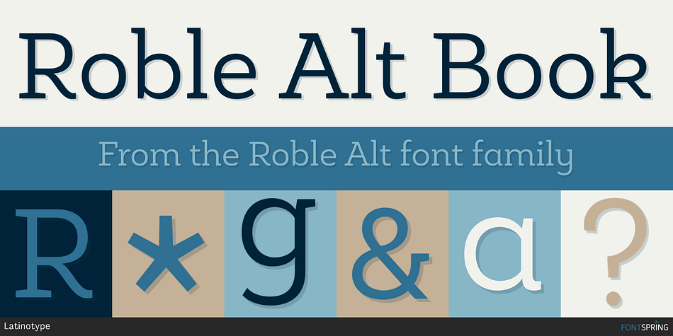 Roble Alt Book Font