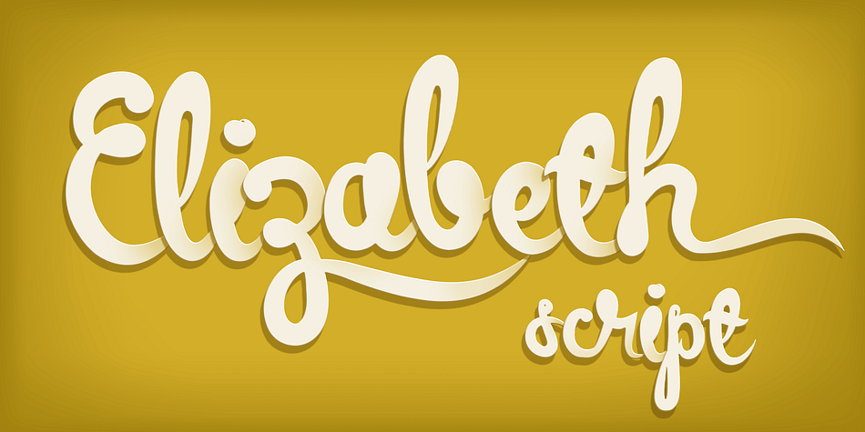 Displaying the beauty and characteristics of the Elizabeth Script font family.