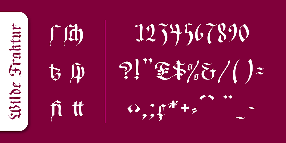 Today, blackletter fonts are mainly used decoratively.