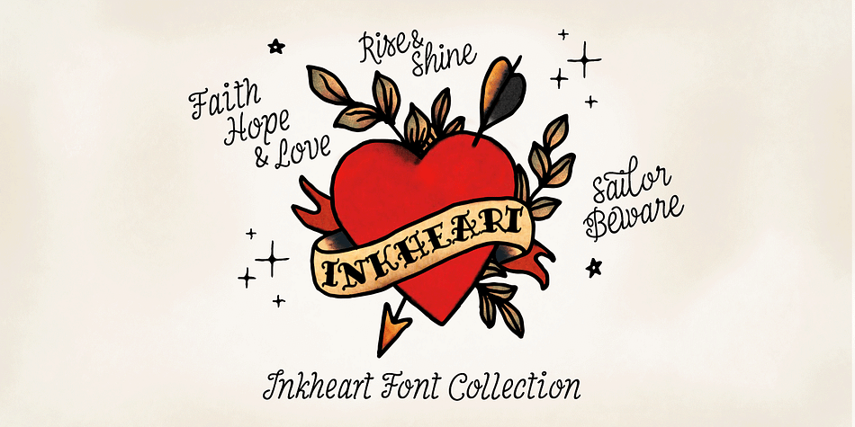 Designed by Emil Karl Bertell, Inkheart is a multiple classification font family.