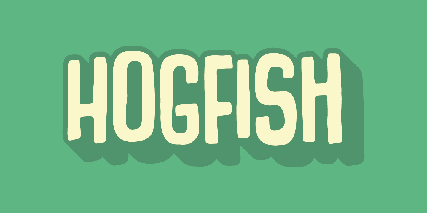 Otf fonts. Hogfish.