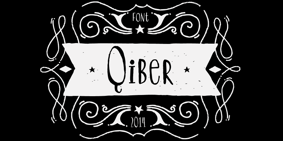 Qiber is a condensed handmade font with a unique flavour and personality. Designed primarily for display use, it can be applied in a variety of contexts. Qiber has a friendly and playful feel, which is a result of mixing up small caps within the lowercase character set.