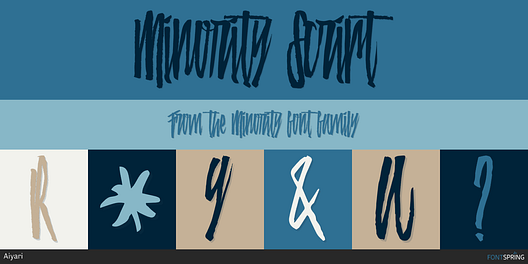Fonts similar to Minority