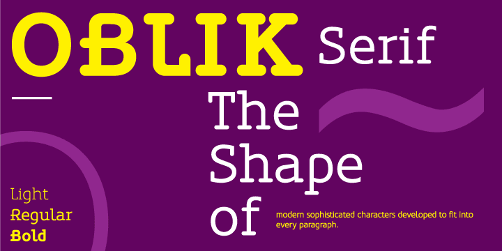 Displaying the beauty and characteristics of the Oblik Serif font family.