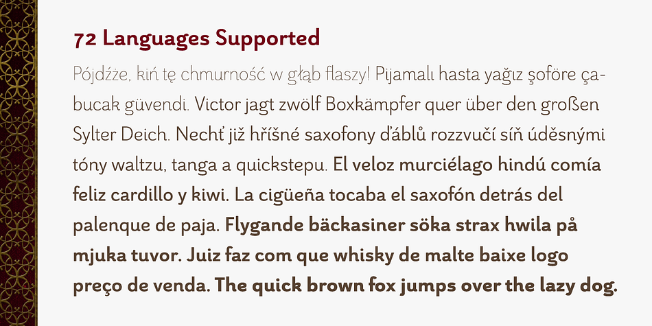 Grenale #2 font family example.