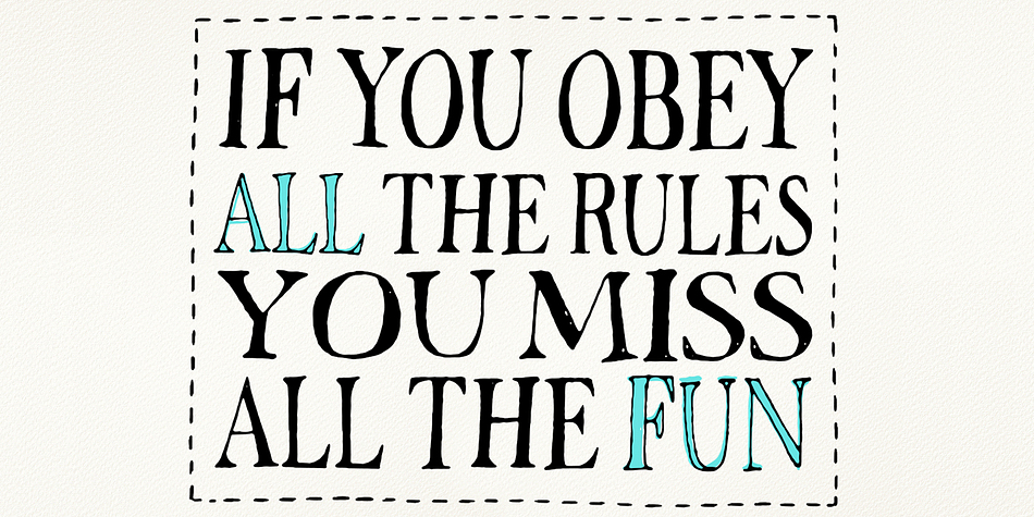 Emphasizing the favorited Rivina font family.