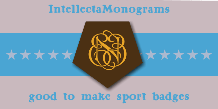 Intellecta Monograms is a monograms font family.