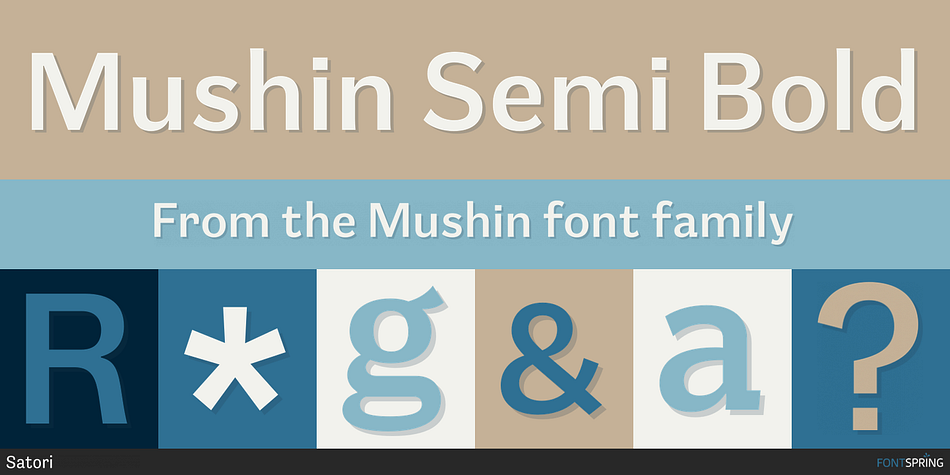 Mushin Semi Bold Font