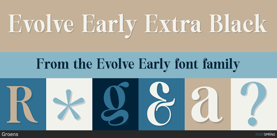 Evolve Early Extra Black Font