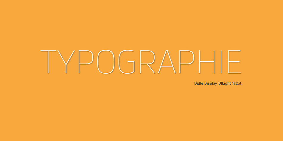 Highlighting the Dalle font family.