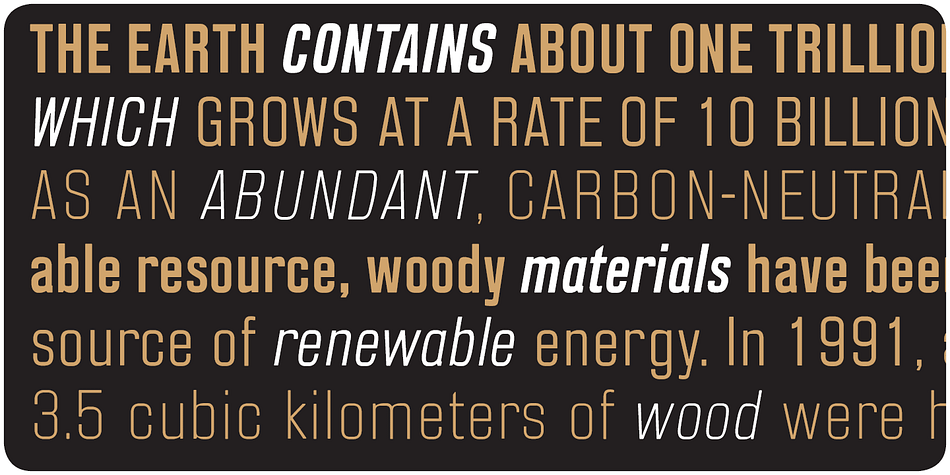 Blop 77 font family example.