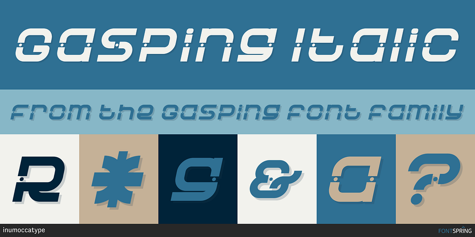 Gasping Italic Font