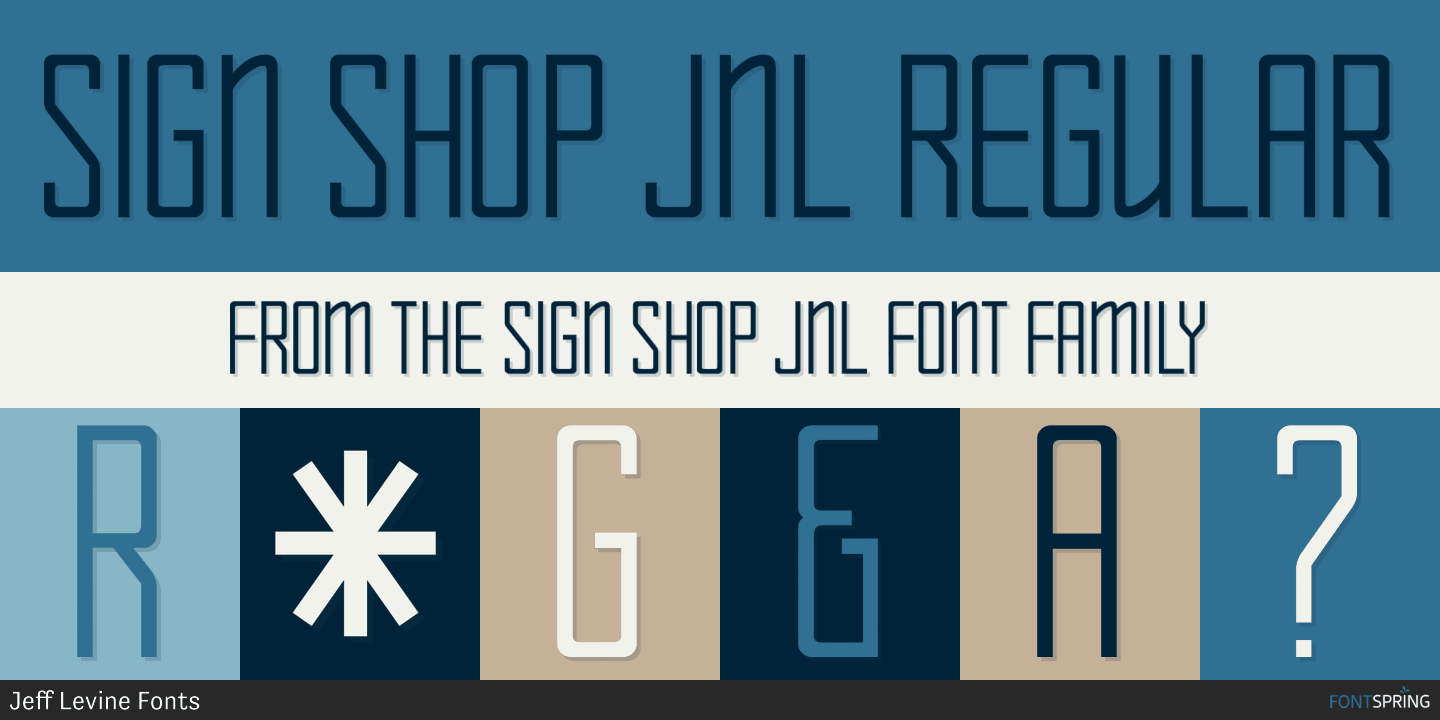 Sign Shop JNL Font