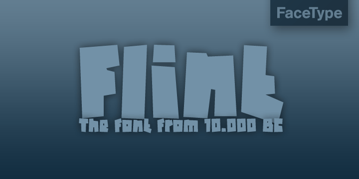 Displaying the beauty and characteristics of the Flint font family.