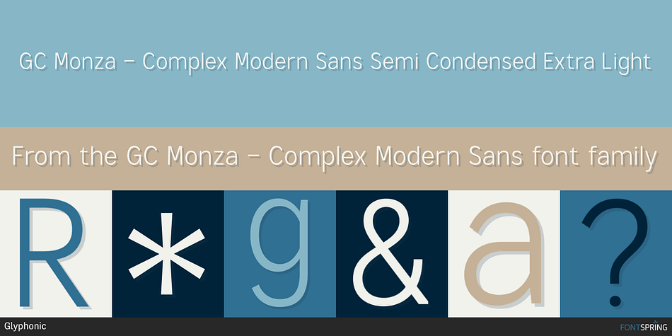 GC Monza - Complex Modern Sans Font