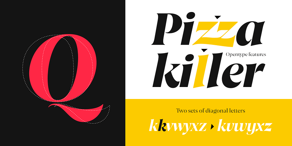 Designed by Ale Navarro, Joane is a serif, display serif and art deco font family.