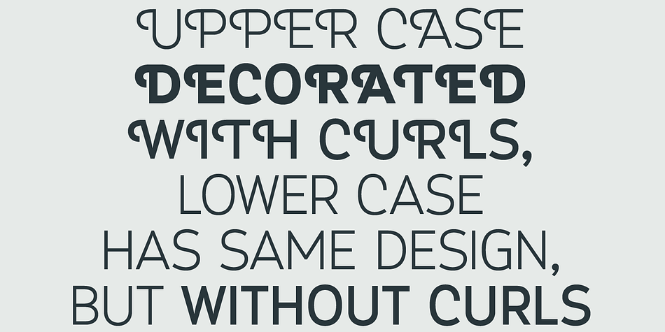 Highlighting the Myra 4F Caps font family.