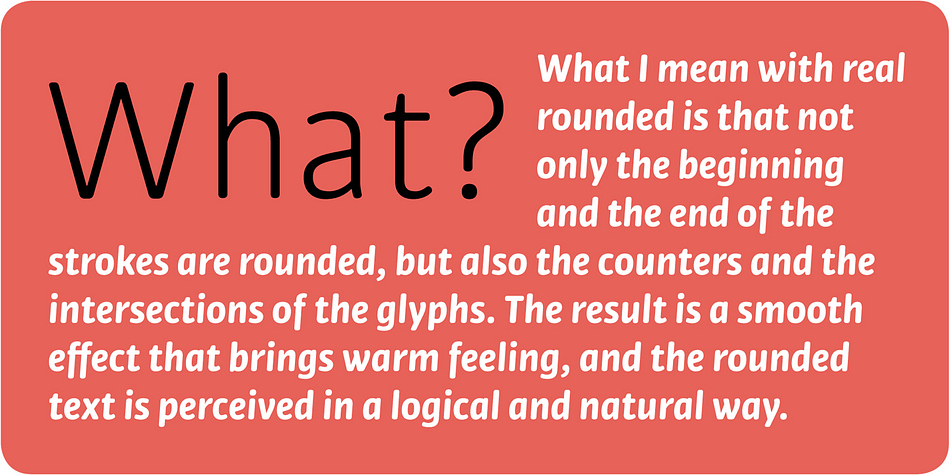 Displaying the beauty and characteristics of the Bulo Rounded font family.