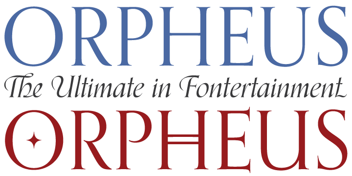 The original Orpheus design by Walter Tiemann (1926-1928, Klingspor) was certainly a masterpiece.