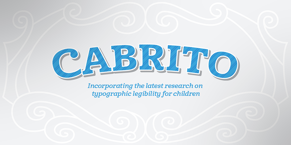 Displaying the beauty and characteristics of the Cabrito font family.