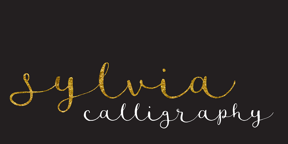 Displaying the beauty and characteristics of the Sylvia Script font family.