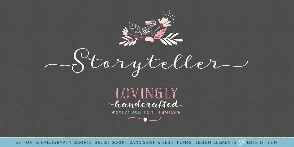A lovingly handcrafted, hand written, hand-traced and digitized font family that you can use in all sort of design projects - branding, invitations, quotes design etc etc etc.