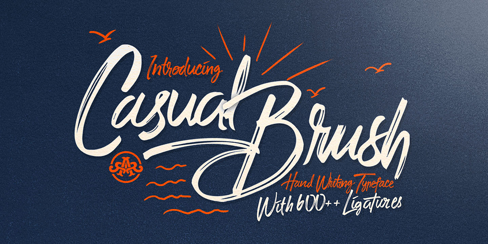 Introducing new handwriting typeface called Casual Brush.