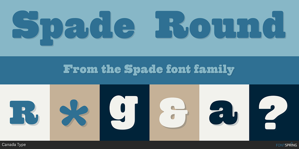 Spade Round Font