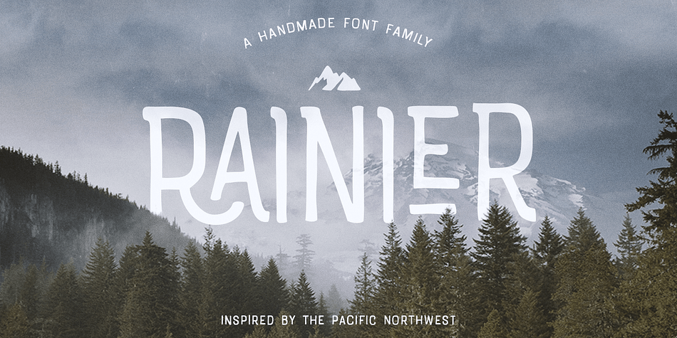 I was inspired to create the Rainier type family during my summer back home in the Pacific Northwest.