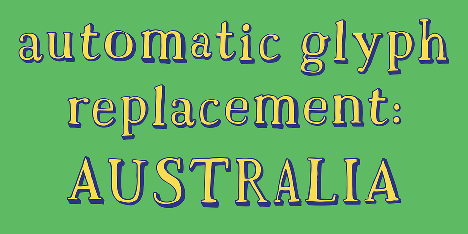 Build in OpenType Contextual Alternates feature will automatically set alternate glyphs depending on frequency of appearance of the same character (even in web font but only in HTML5 browsers).