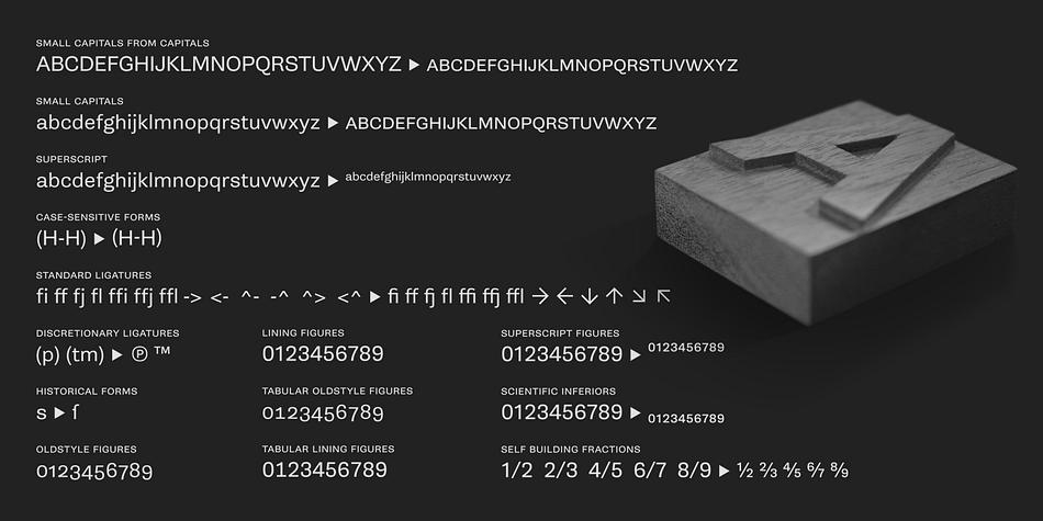 The family comes in seven weights – ranging from a slender Thin to a joyful, chubby Extra Bold – all with matching true italics.