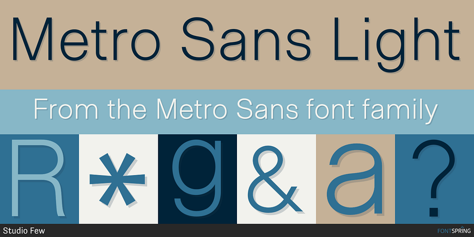 Metro Sans Light Font