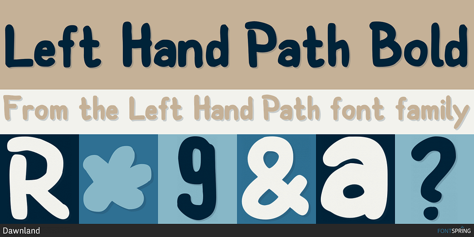 Left Hand Path Bold Font