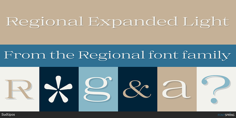 Regional Expanded Light Font