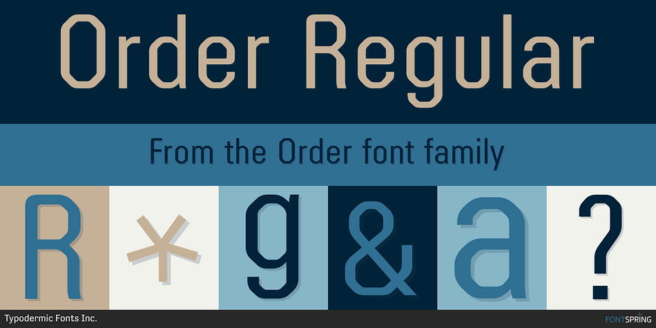 Order Regular Font