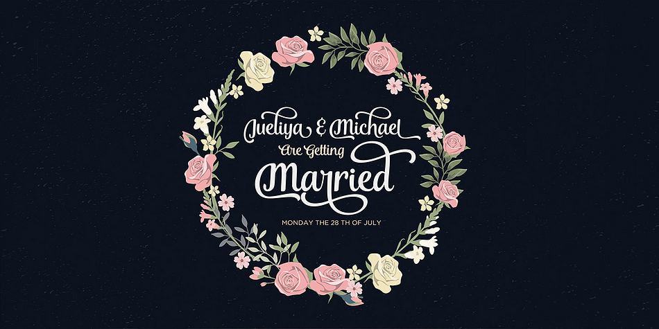 bold, elegant & fun vintage script font.