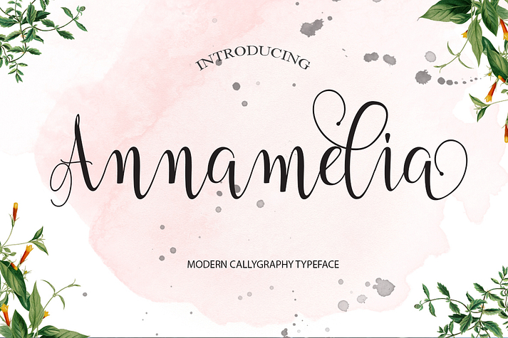 Annamelia Modern Calligraphy.