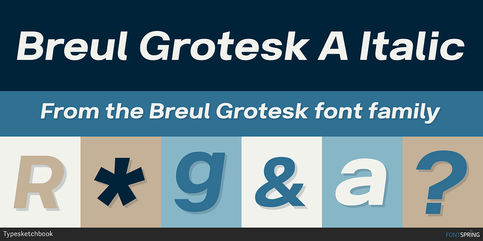 Breul Grotesk A Italic Font