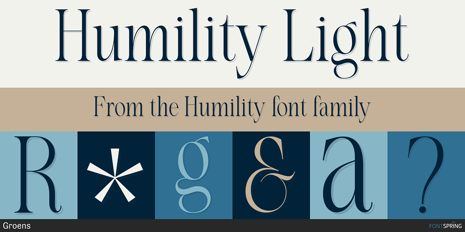 Humility Light Font