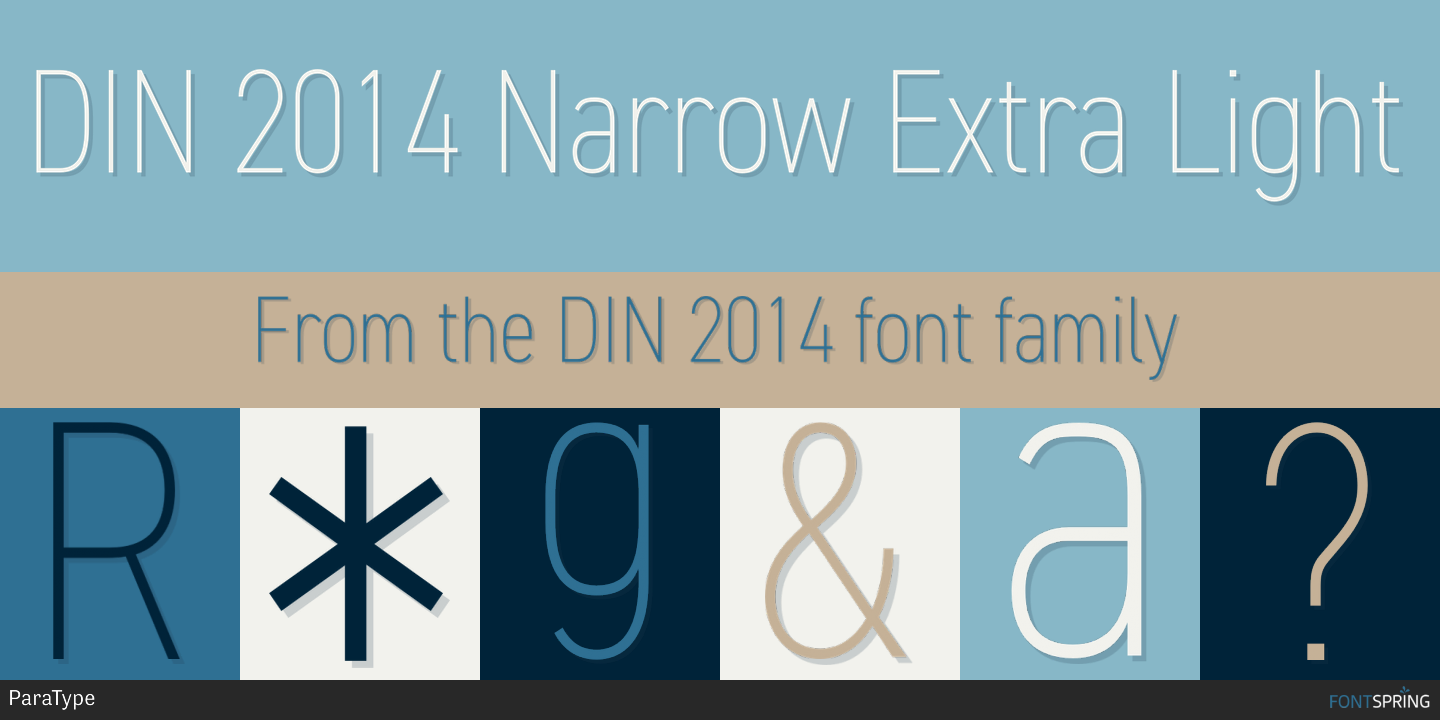 DIN 2014 Narrow Font