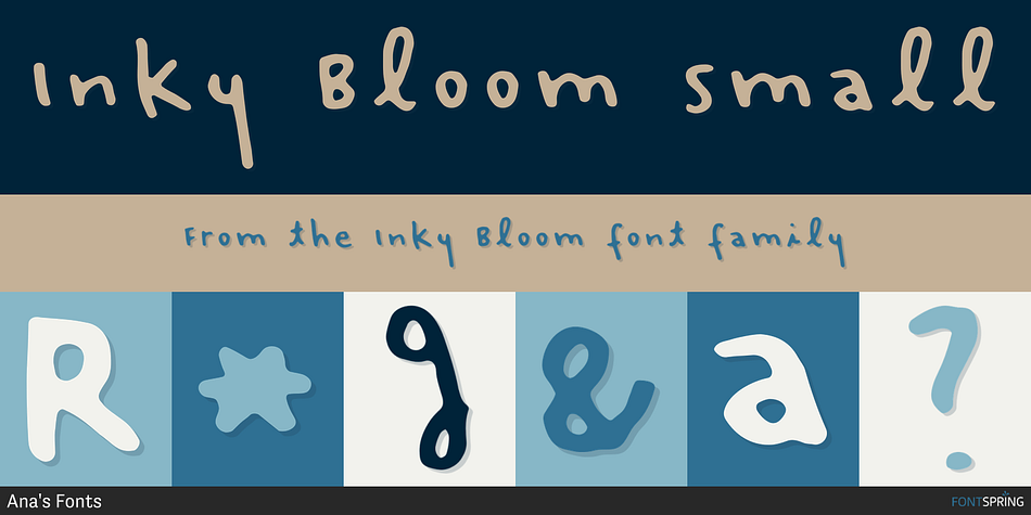 Inky Bloom Small Font