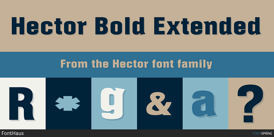Hector Bold Extended Font
